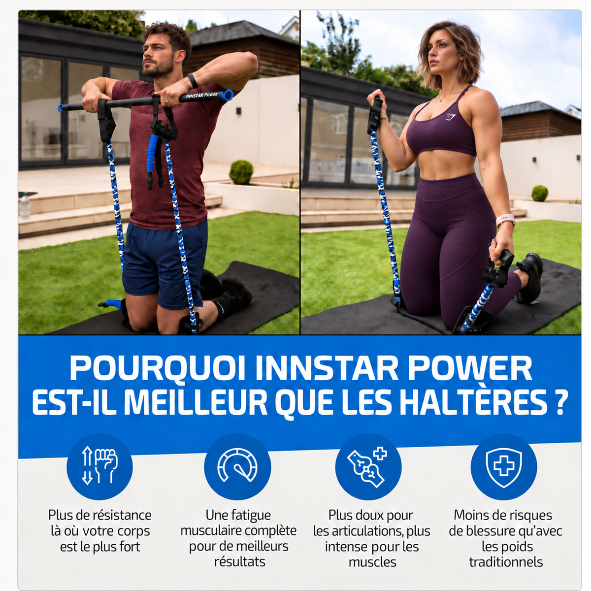 INNSTAR Power™ – Kit de Musculation Multifonction